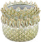 PTMD Tamiah Green ceramic pineapple shaped pot low L