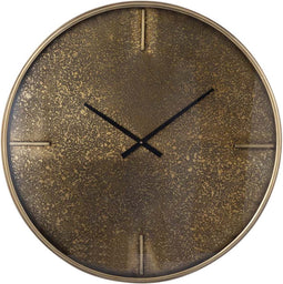 PTMD Taylor Brass Iron Round Clock With Print L