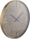 PTMD Taylor Brass Iron Round Clock With Print L