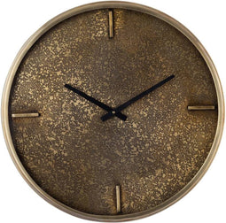 PTMD Taylor Brass Iron Round Clock With Print S