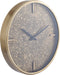 PTMD Taylor Brass Iron Round Clock With Print S