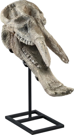 PTMD tera wit antiek poly schedel beeld a