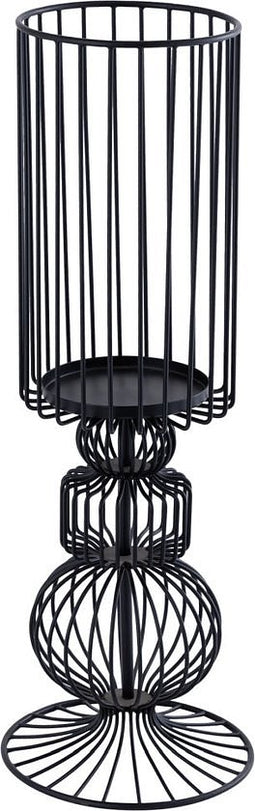 PTMD Thieme Kandelaar - 20x20x60 cm - Ijzer - Zwart