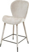 PTMD Thor Beige Bar Chair Aphrodite 3 Fabric Leg
