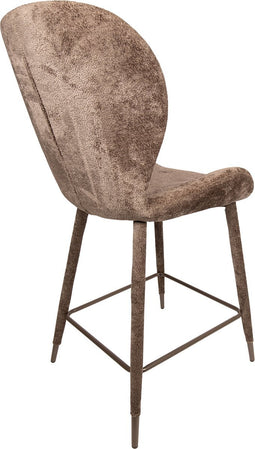 PTMD Thor Mocca Bar Chair Aphrodite 7 Fabric Leg