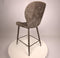 PTMD Thor Mocca Bar Chair Aphrodite 7 Fabric Leg