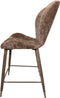 PTMD Thor Mocca Bar Chair Aphrodite 7 Fabric Leg