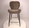 PTMD Thor Mocca Bar Chair Aphrodite 7 Fabric Leg