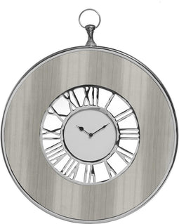 PTMD tick mango klok rond houten rand s