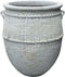 PTMD Tony Grey Big Ceramic Jar Pot Round Low