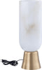 PTMD Torean Gold alabaster table lamp on gold base L