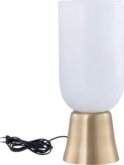 PTMD Torean Gold alabaster table lamp on gold base M