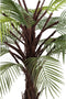 PTMD Tree Green Palm Tree In Black Pot