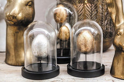 PTMD Trinity Stolp - 18x18x32 cm - Glas - Goud