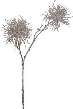 PTMD Twig Plant Witch Hazel Kunsttak - 23 x 18 x 46 cm - Taupe/zilver