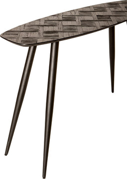 PTMD Tyano Black Recycled Teak Wood Side Table