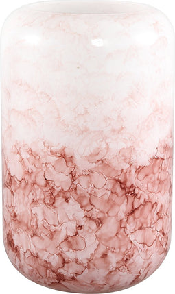 PTMD Urish Vaas - 15 x 15 x 24,5 cm - Glas - Roze