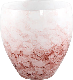 PTMD Urish Windlicht - 18 x 18 x 18 cm - Glas - Roze