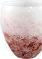 PTMD Urish Windlicht - 18 x 18 x 18 cm - Glas - Roze