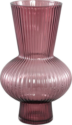 PTMD Vaas Anouk S - 21x21x35 cm - Glas - Paars