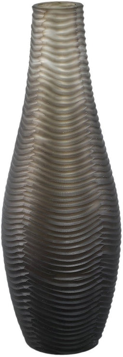 PTMD Vaas Elichi - 13x13x40 cm - Glas - Bruin