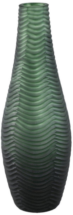 PTMD Vaas Elichi - 13x13x40 cm - Glas - Groen