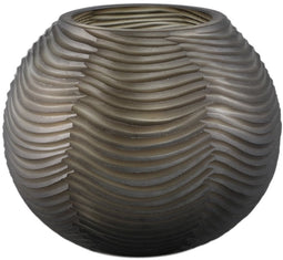 PTMD Vaas Elichi - 20x20x17 cm - Glas - Bruin