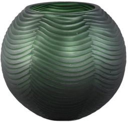 PTMD Vaas Elichi - 20x20x17 cm - Glas - Groen