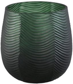 PTMD Vaas Elichi - 20x20x20 cm - Glas - Groen