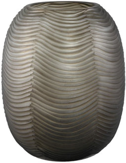 PTMD Vaas Elichi - 20x20x25 cm - Glas - Bruin