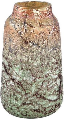 PTMD Vaas Frances - 13x13x23 cm - Glas - Goud