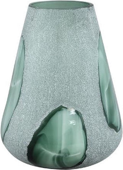 PTMD Vaas Harlen - 21x21x31 cm - Glas - Groen