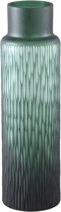 PTMD Vaas Hivvay - 12x12x40 cm - Glas - Groen