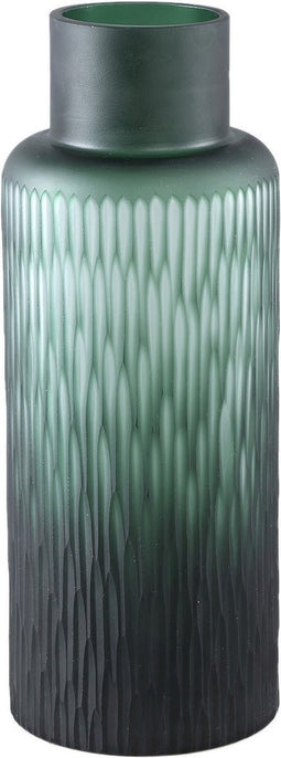 PTMD Vaas Hivvay - 14x14x35 cm - Glas - Groen
