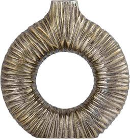 PTMD Vaas Jiss - 26x6x26 cm - Aluminium - Goud