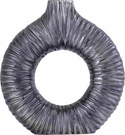 PTMD Vaas Jiss - 26x6x26 cm - Aluminium - Zilver