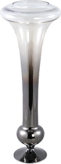 PTMD Vaas Keighla - 29x29x81 cm - Glas - Antraciet