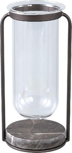 PTMD Vaas Kirsa - 12x10x23 cm - Metaal - Zwart