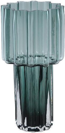 PTMD Vaas Maayan - 14x14x30 cm - Glas - Groen