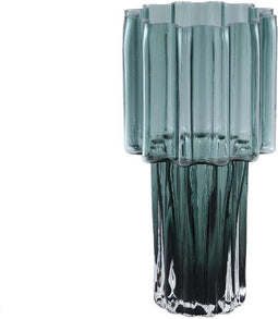 PTMD Vaas Maayan - 18x18x35 cm - Glas - Groen