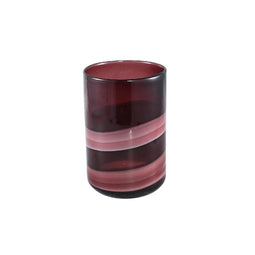 PTMD Vaas Meradi - 15x15x25 cm - Glas - Rood