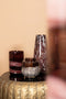PTMD Vaas Meradi - 15x15x25 cm - Glas - Rood
