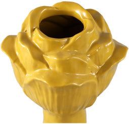 PTMD Vaas Minerva - 14x14x30 cm - Keramiek - Geel