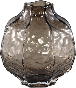 PTMD Vaas Narin - 18x18x19 cm - Glas - Bruin