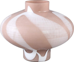 PTMD Vaas Nuhin - 31x31x25 cm - Glas - Wit