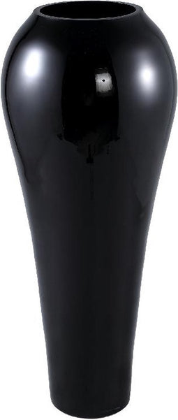 PTMD Vaas Serren - 25x25x59 cm - Glas - Zwart