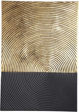 PTMD Vallon Gold Iron Wall Panel Double Rectangle L