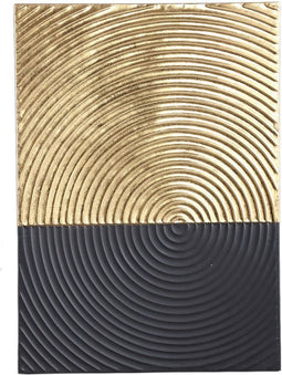 PTMD Vallon Gold Iron Wall Panel Double Rectangle S