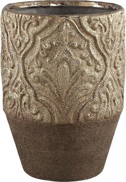 PTMD Vanya Antieke Bloempot - 22 x 22 x 29 cm - Keramiek - Goud