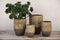 PTMD Vanya Antieke Bloempot - 22 x 22 x 29 cm - Keramiek - Goud